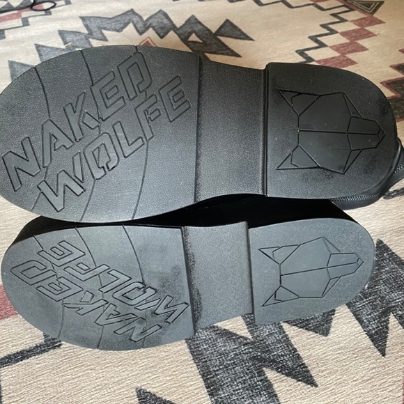 Nakedwolfe naughty vegan tall boots womens 10 - Picture 7 of 10